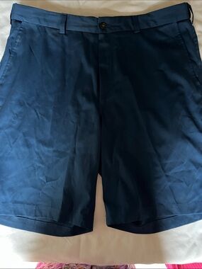 Pebble Beach Men's Dark Navy Flat Front Shorts